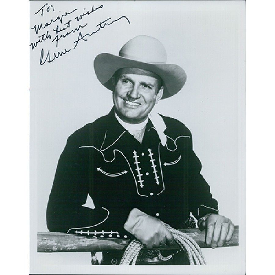 GENE AUTRY signed autographed photo COA Hologram main image 1